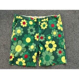 Loudmouth Golf Shorts Mens Size 46 Augusta Magic Green Masters Floral Flower
